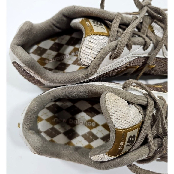 New Balance Womens 442 CW442UG White Brown Running Shoes Sneakers Size 8 1/2 B - Picture 12 of 14